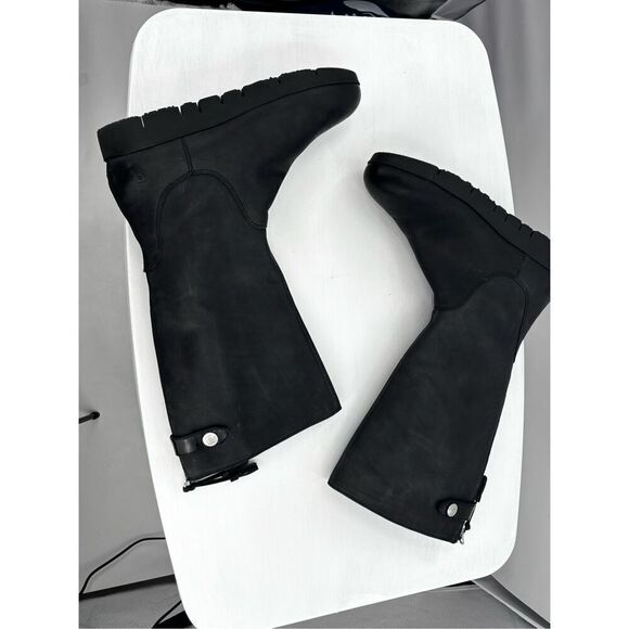 Tsbuo black boots size extra light mid calf boots size 8 - Picture 14 of 16